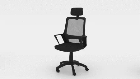 Introductie en installatie-animatie van kantoorstoelen